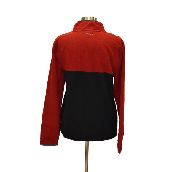 NWT Spyder "Frontier" Red/Black Pullover Fleece - Picture 4 of 7